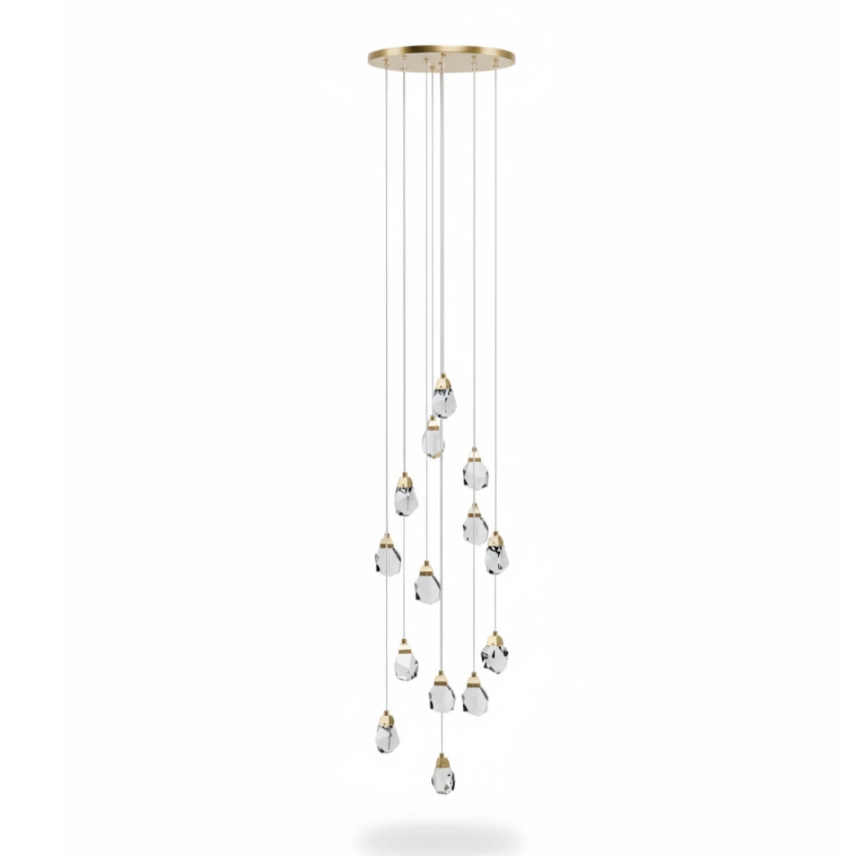 Luxury Crystal Chandelier - Shimmering Fixture for Dining Room & Grand Interiors
