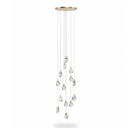 Luxury Crystal Chandelier - Shimmering Fixture for Dining Room & Grand Interiors