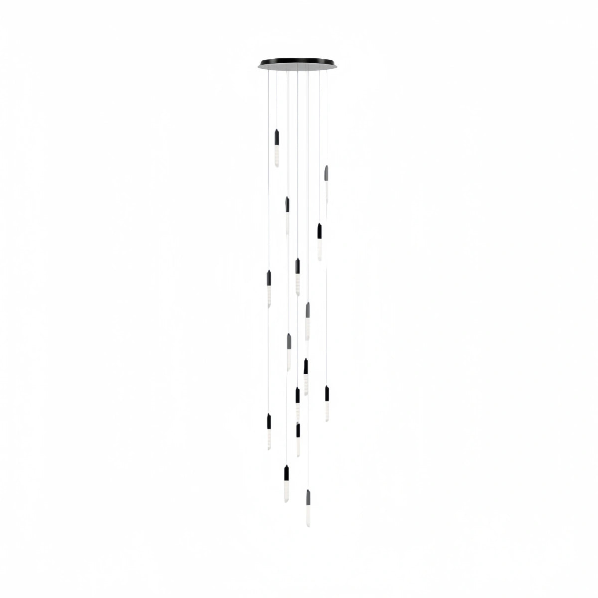 Luxury Cascade Crystal Chandelier – Reflecting & Refracting Light Brilliant Staircase