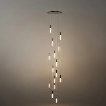 Luxury Cascade Crystal Chandelier – Reflecting & Refracting Light Brilliant Staircase