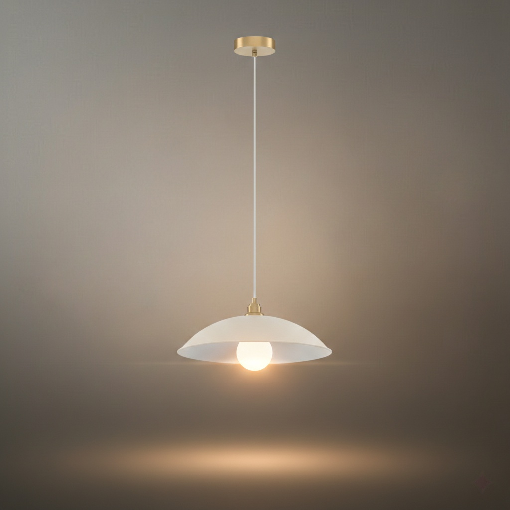 Sandora Modern Alabaster Dome Pendant – Brushed Gold Frame Soft Inviting Glow Kitchen Island