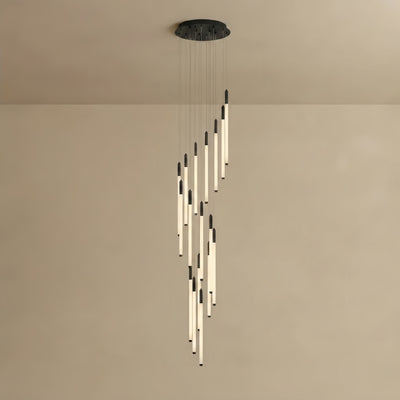 Nebula Multi-Tier Modern Chandelier - Waterfall Design for Staircases & High Ceilings