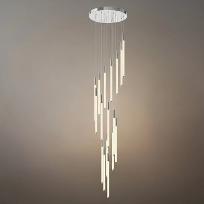 Nebula Multi-Tier Modern Chandelier - Waterfall Design for Staircases & High Ceilings
