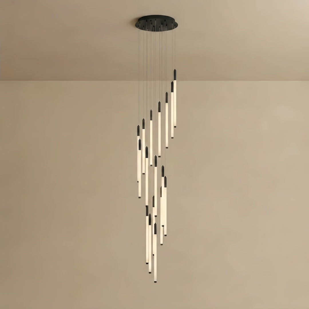 Nebula Multi-Tier Modern Chandelier - Waterfall Design for Staircases & High Ceilings