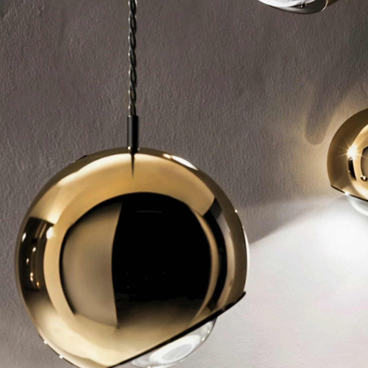 Excelis Modernes Kugelpendelleuchte Gold/Silber Metall/Acryl für Schlafzimmer/Esszimmer