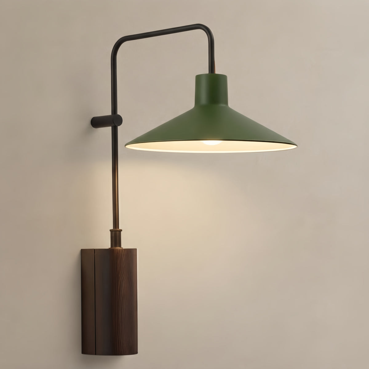 Irondale Industrial Metal Outdoor Wall Lamp - Dark Coffee Wide Cone