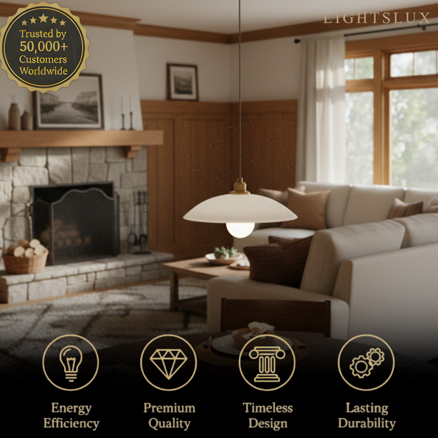 Sandora Modern Alabaster Dome Pendant – Brushed Gold Frame Soft Inviting Glow Kitchen Island