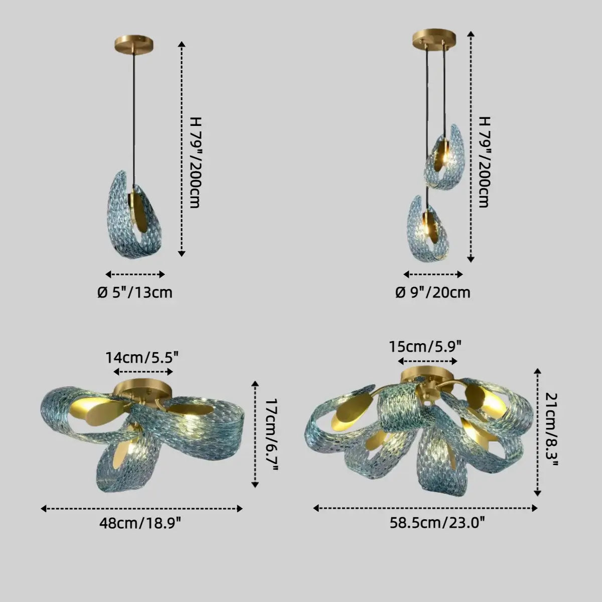 Art Deco Peacock Chandelier – Blue Feather Art Glass Contemporary for Dining Room Bedroom