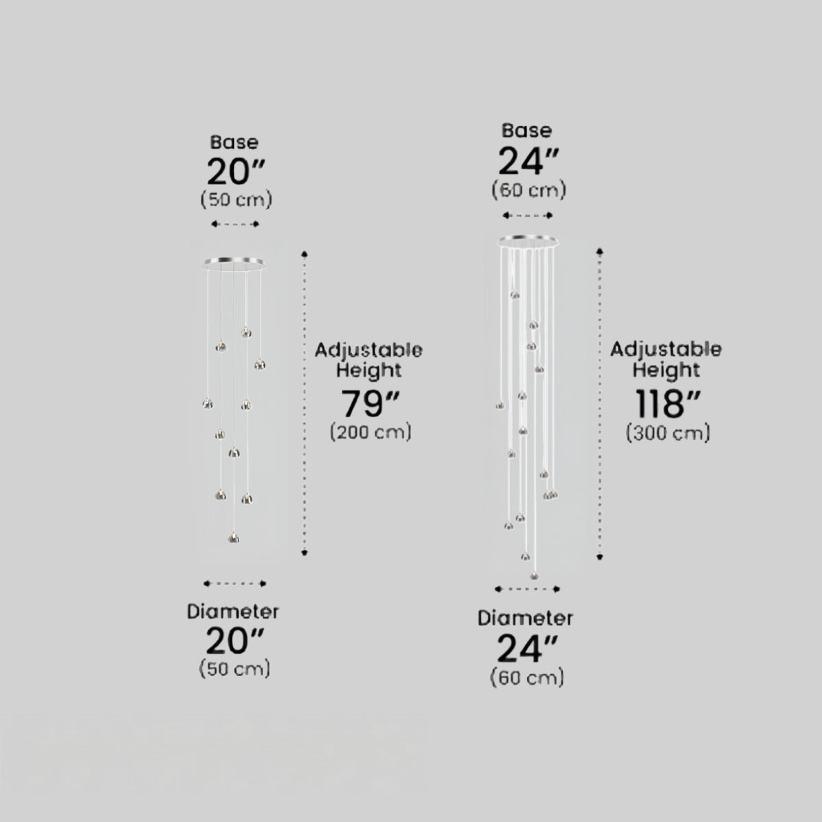 Excelis Royal Crystal Chandelier – Clear Sparkling Crystals with Warm Ambient Glow Living Room