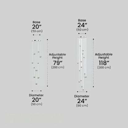 Excelis Royal Crystal Chandelier – Clear Sparkling Crystals with Warm Ambient Glow Living Room