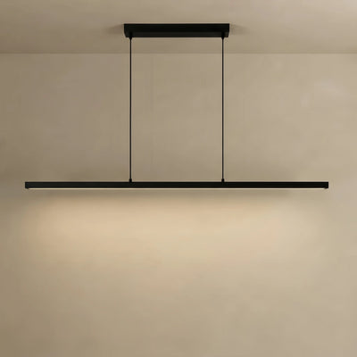 Arcato Minimalist Dimmable Linear Pendant Light – Black or White Acrylic for Dining Room