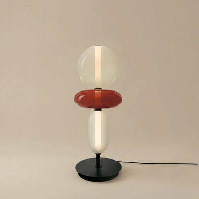 Vetro Art Deco Glass Table Lamp -- Hand-Blown Crystal LED for Living Room