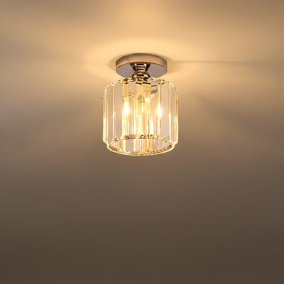 Lámpara de techo moderna Vetro con diseño de metal/cristal en negro/dorado/plateado para dormitorio