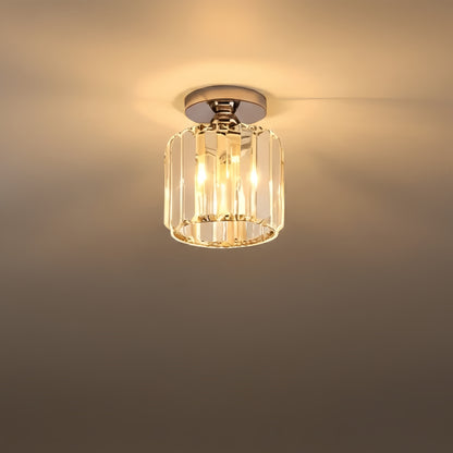 Vetro Modern Ceiling Lamp Metal/Acrylic Design in Black/Gold/Silver for Bedroom