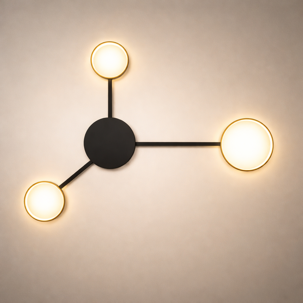 Minimalist Link Linear Node Wall Light – Glowing Dots for Modern Interiors