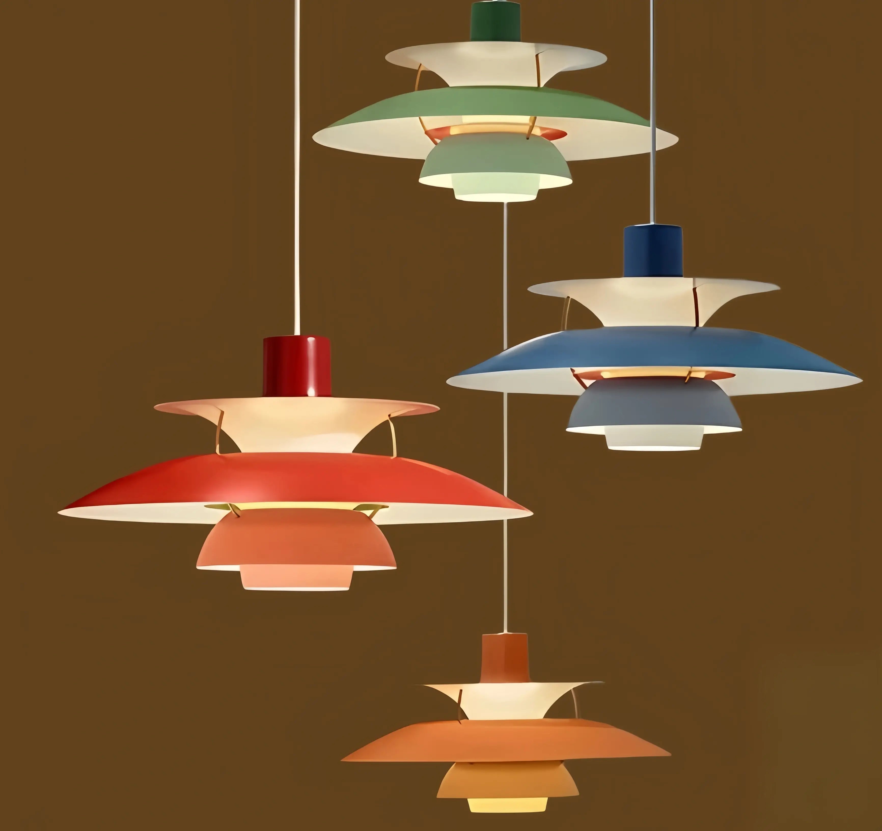 Morandia Nordic Pendant Light -- Aluminum Multi-Color for Dining Room