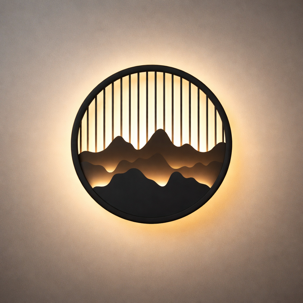 Lunara Modern Waterproof Wall Light – Circular Stainless Steel LED for Indoor/Outdoor