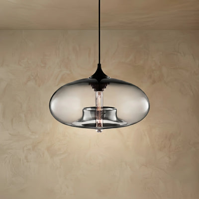 Morandia Modern Glass Pendant Light – Bread-Shaped Kitchen Island Lamp, 5 Colors