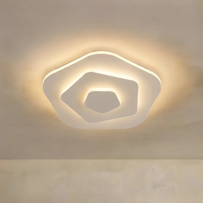 Crema Modern Nordic Round Flush Mount Ceiling Light – White Fixture