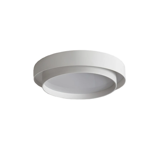 Contemporary Cylinder Ceiling Light — Matte Neutral LED for Living Room