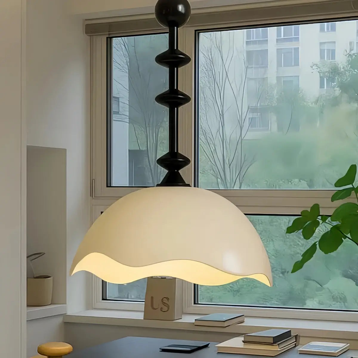 Vetro Retro Glass Pendant Light --Coffee Or White for Dining Room