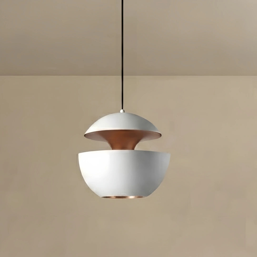 Irondale Modern Globular Pendant Light – Luxurious White/Black Metal for Kitchen Island