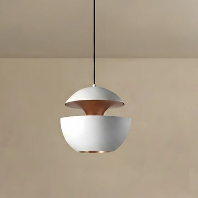 Irondale Modern Globular Pendant Light – Luxurious White/Black Metal for Kitchen Island