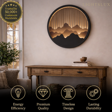 Lunara Modern Waterproof Wall Light – Circular Stainless Steel LED for Indoor/Outdoor