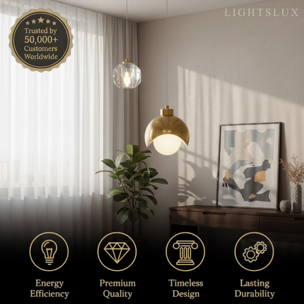 Arcato Modern Crystal Pendant Light for Dining Room/Living Room/Bedroom