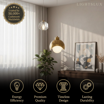 Arcato Modern Crystal Pendant Light for Dining Room/Living Room/Bedroom