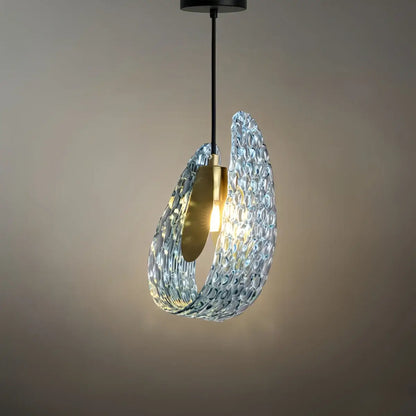 Art Deco Peacock Chandelier – Blue Feather Art Glass Contemporary for Dining Room Bedroom