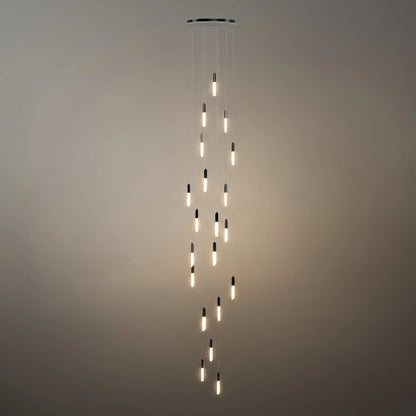 Luxury Cascade Crystal Chandelier – Reflecting & Refracting Light Brilliant Staircase