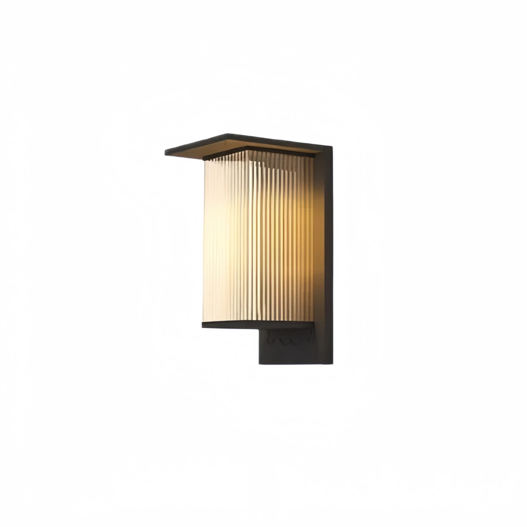 Irondale Industrial Rectangular LED Outdoor Wall Lamp – Waterproof Light for Courtyard