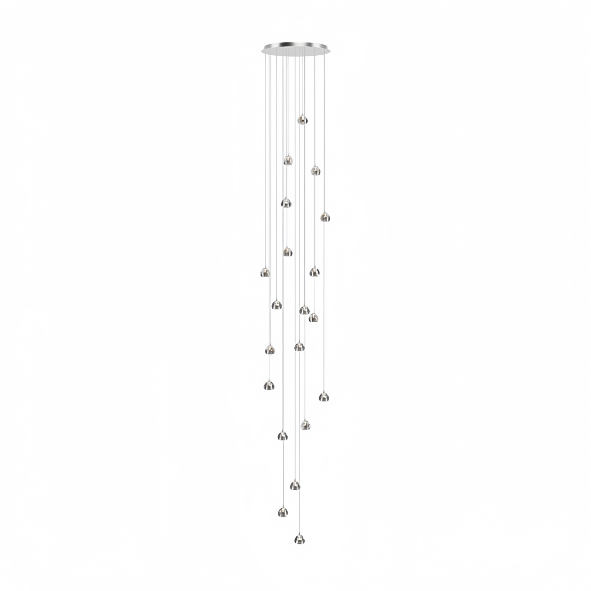 Excelis Royal Crystal Chandelier – Clear Sparkling Crystals with Warm Ambient Glow Living Room