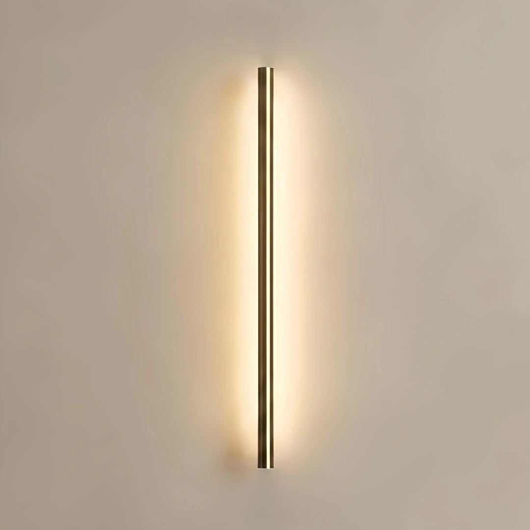 Arcato Minimalist Linear LED Wall Lamp – Black/Gold for Bedroom/Living Room