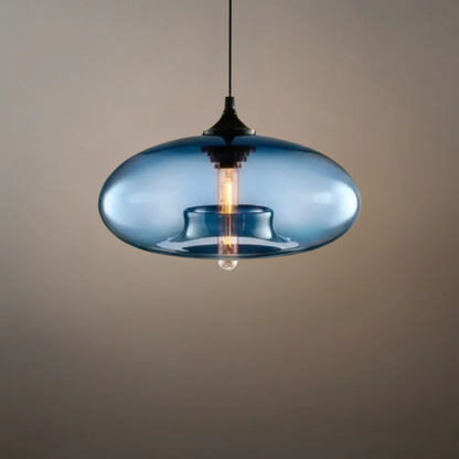 Morandia Moderne Glas-Pendelleuchte – Kücheninselleuchte in Brotform, 6 Farben