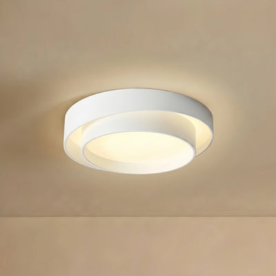 Contemporary Cylinder Ceiling Light — Matte Neutral LED for Living Room