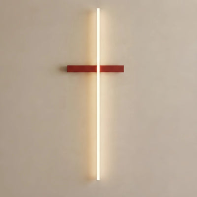 Arcato Minimalist Linear LED Wall Lamp – Black/White/ Red for Living Room