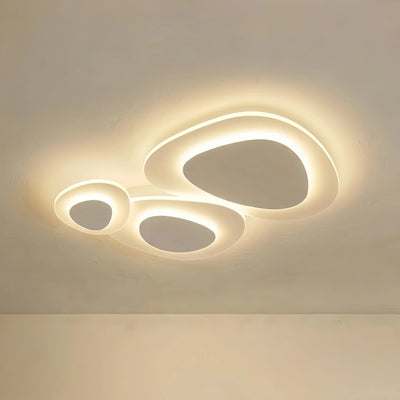Crema Modern LED Flush Mount Ceiling Light – Nordic Metal Bedroom Fixture