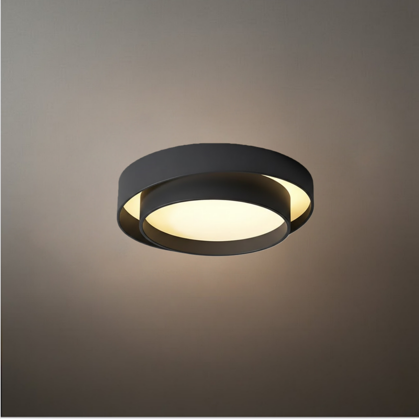 Contemporary Cylinder Ceiling Light — Matte Neutral LED for Living Room