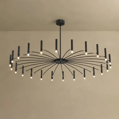 Nebula Modern Contemporary Candle Chandelier with Adjustable