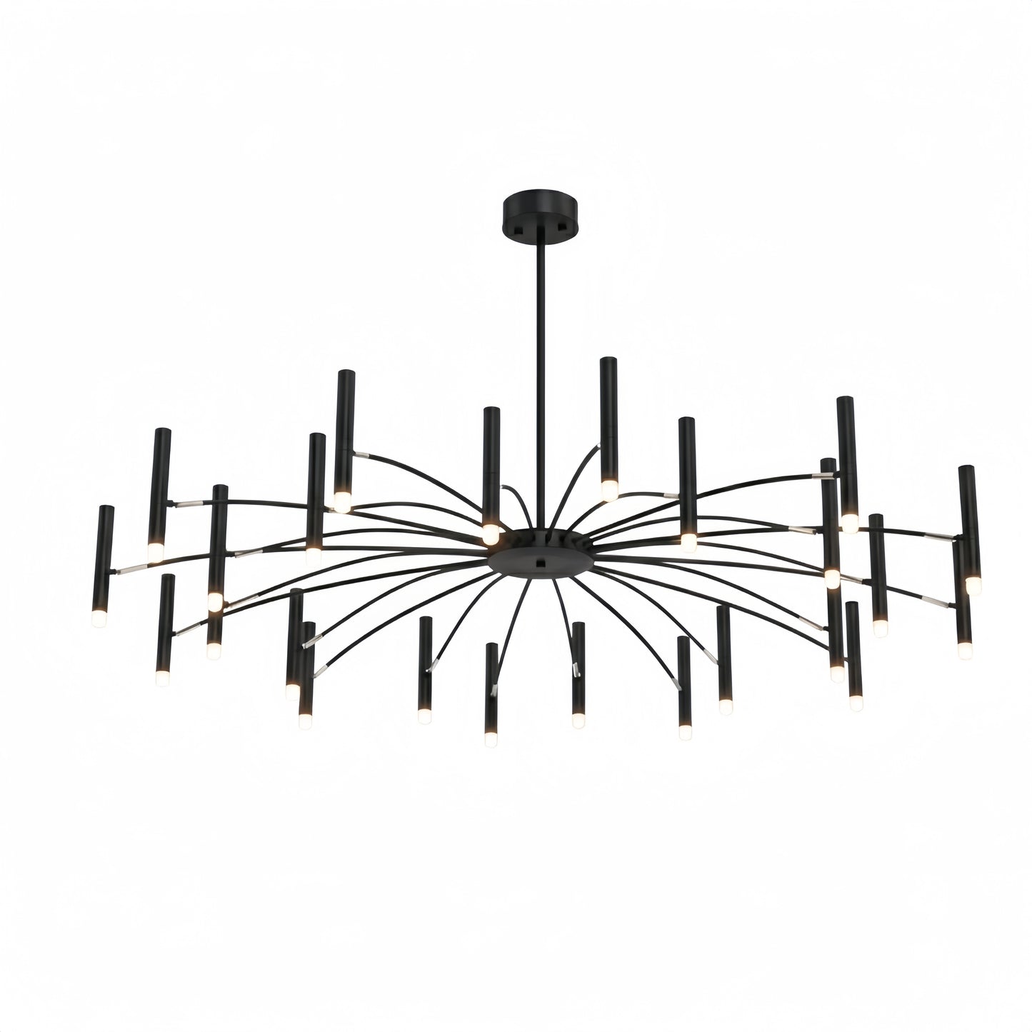 Nebula Modern Contemporary Candle Chandelier with Adjustable