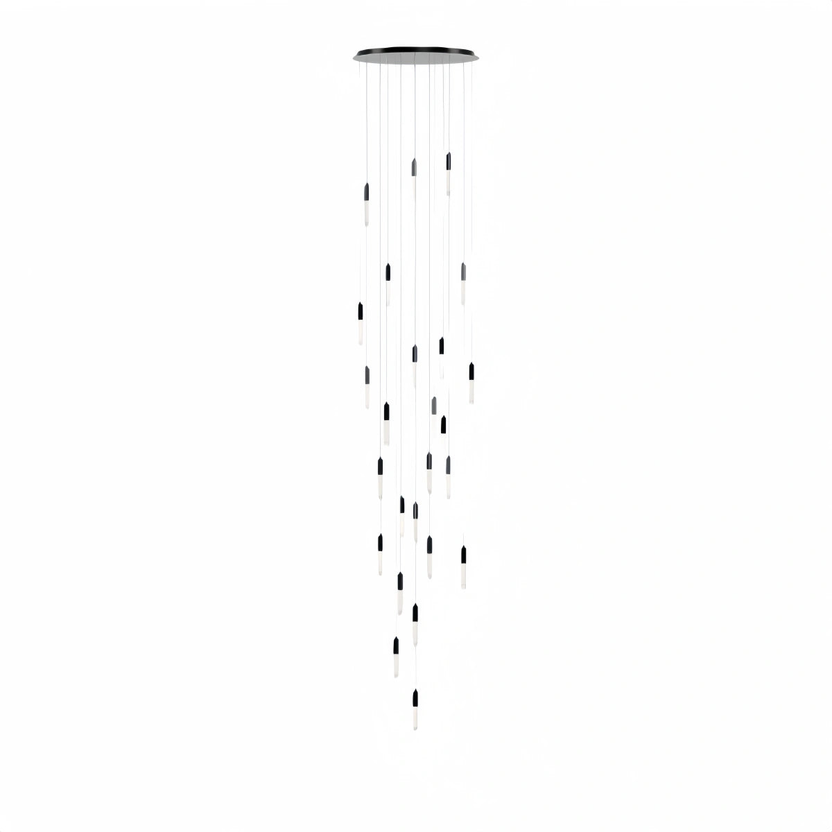 Luxury Cascade Crystal Chandelier – Reflecting & Refracting Light Brilliant Staircase