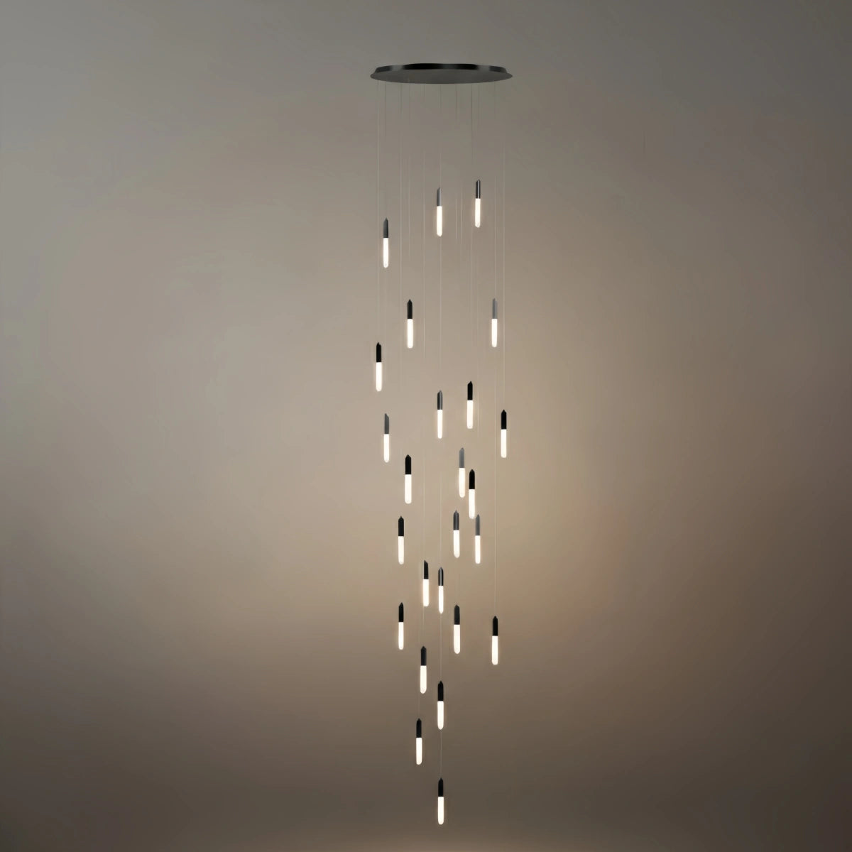 Luxury Cascade Crystal Chandelier – Reflecting & Refracting Light Brilliant Staircase