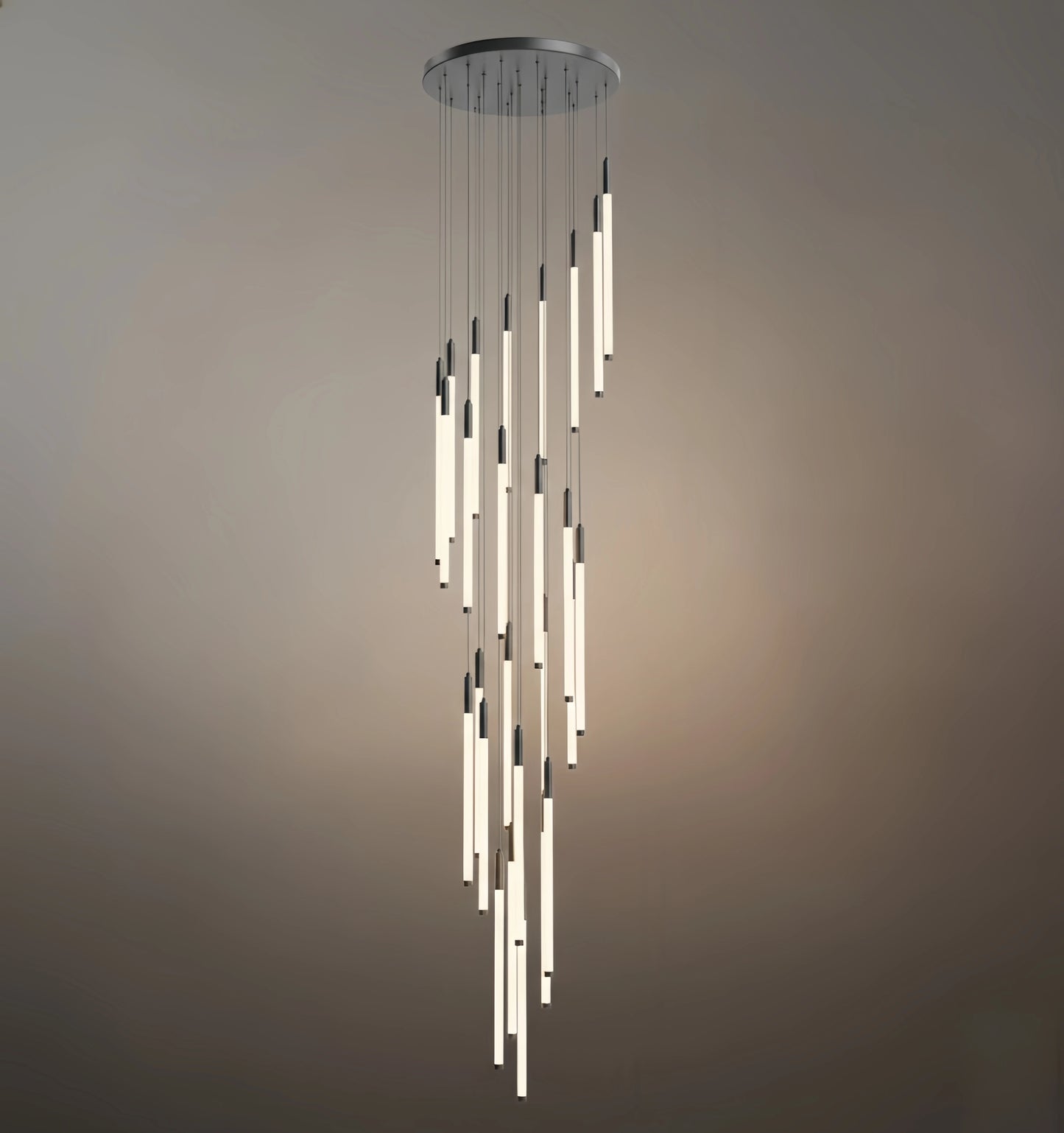 Nebula Multi-Tier Modern Chandelier - Waterfall Design for Staircases & High Ceilings