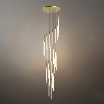 Nebula Multi-Tier Modern Chandelier - Waterfall Design for Staircases & High Ceilings