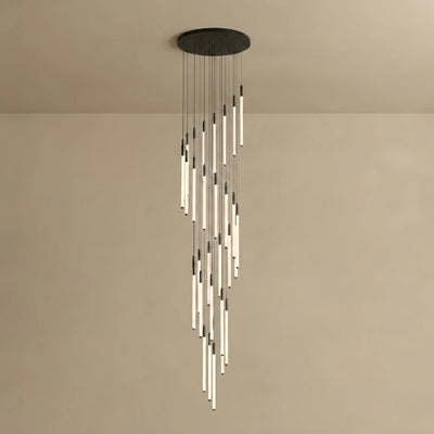 Nebula Multi-Tier Modern Chandelier - Waterfall Design for Staircases & High Ceilings