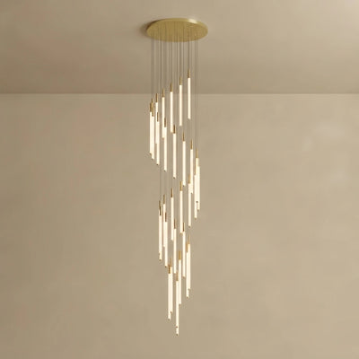 Nebula Multi-Tier Modern Chandelier - Waterfall Design for Staircases & High Ceilings