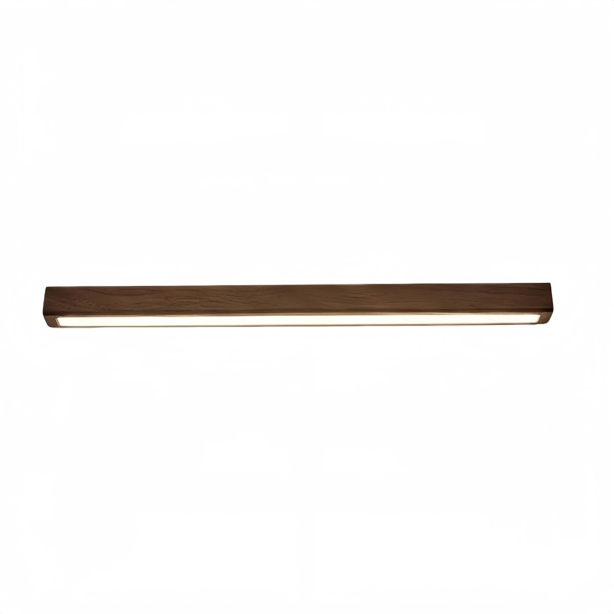 Zenno Minimalist Linear Ceiling Light -- Natural Wood/Walnut for Hallway