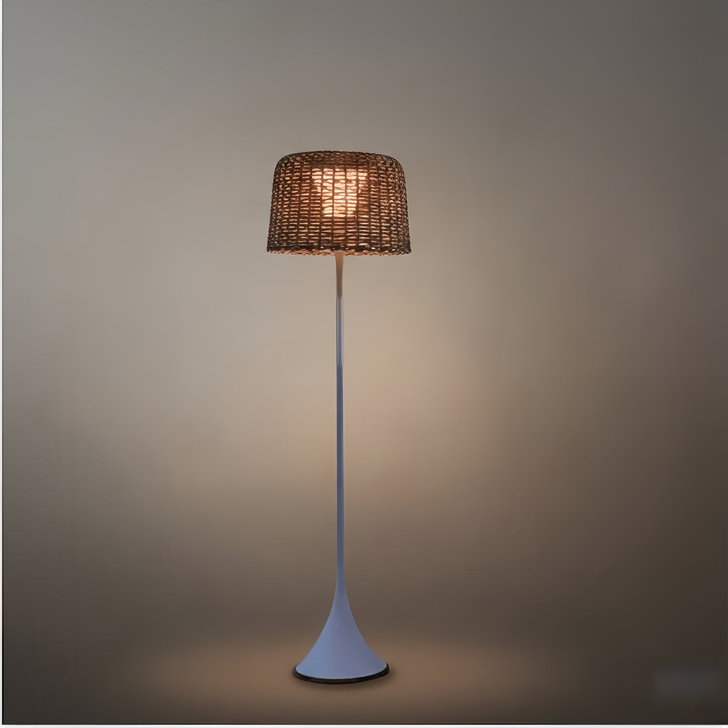  Solar Outdoor Floor Lamp – Black Metal Hooded Terrace